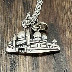 Sterling Silver Hagia Sophia Pendant Necklace Turkey 925